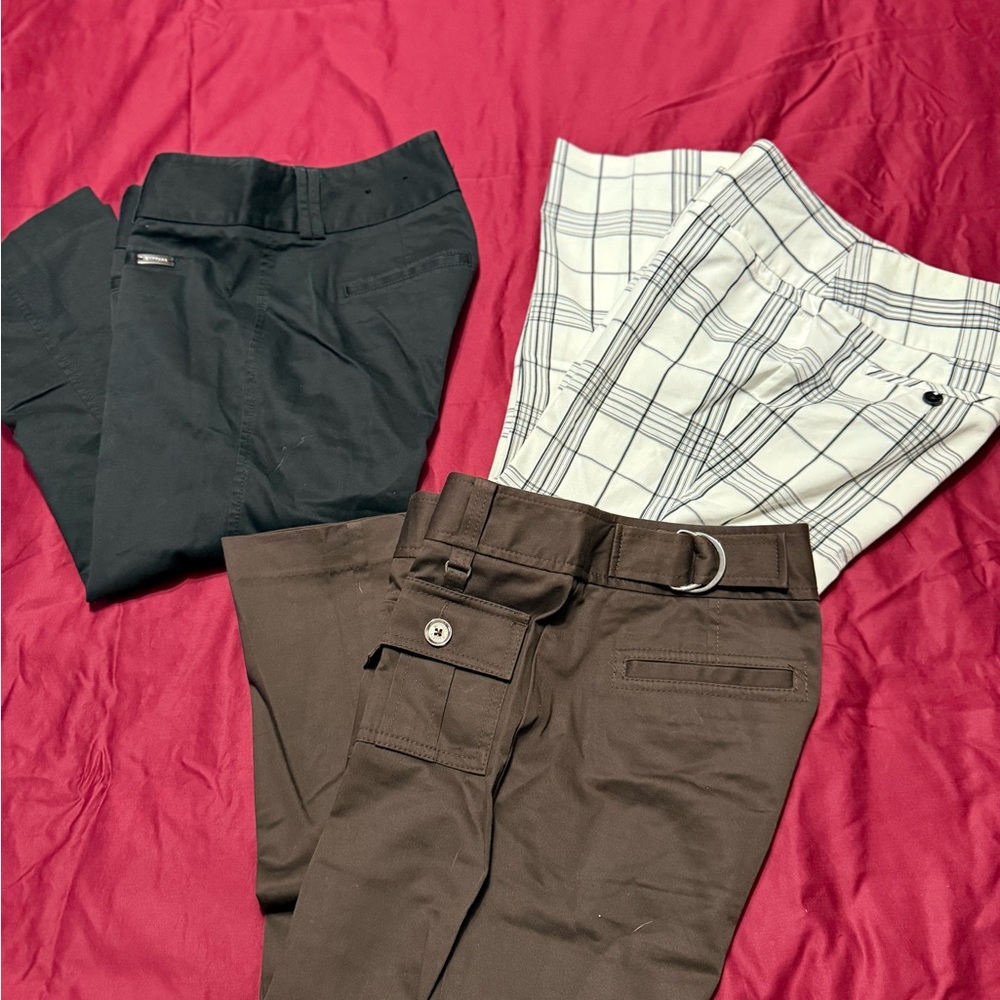 Express Black and White Chinos for Business Casual